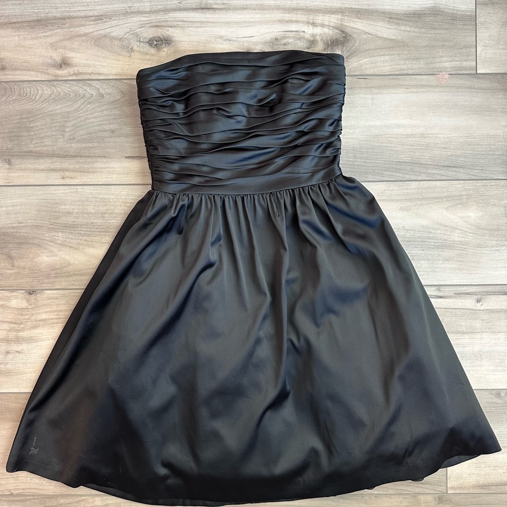 White House Black Market Strapless Formal Cocktail Dress Satin